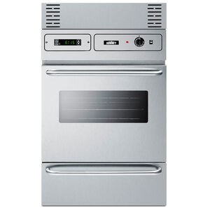Summit 24 in. 2.9 cu. ft. Electric Single Wall Oven - Stainless Steel, , hires