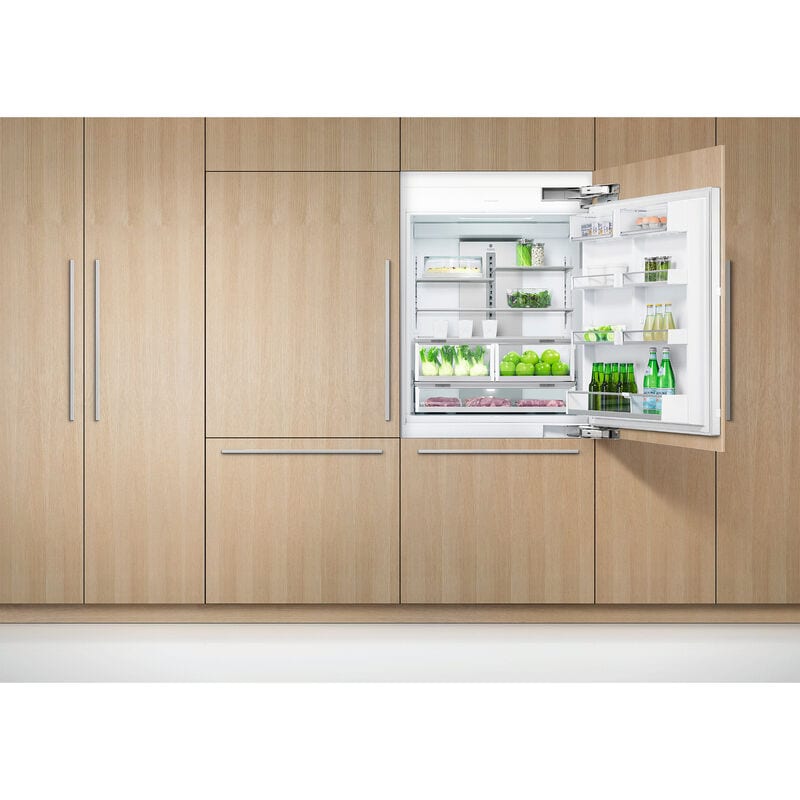Fisher & Paykel Series 7 Integrated 36 in. Built-In 16.8 cu. ft. Smart Counter Depth Bottom Freezer Refrigerator with Ice Maker Right Hinged - Custom Panel Ready, , hires