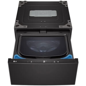LG SideKick 27 in. 1.0 cu. ft. TwinWash Compatible Pedestal Washer - Black Steel, , hires