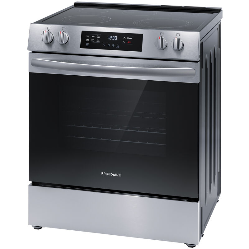 Frigidaire 30 in. 5.3 cu. ft. Electric Range with Smoothtop Burners - Stainless Steel, Stainless Steel, hires