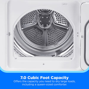 Midea 27 in. 7.0 cu. ft. Gas Dryer with Sensor Dry - White, , hires