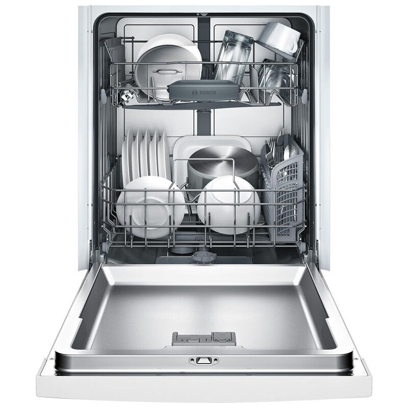 Bosch Ascenta Series 24 in. Built-In Dishwasher with Front Control, 50 dBA Level, 14 Settings, 6 Wash Cycles & Sanitize Cycle - White | & Son