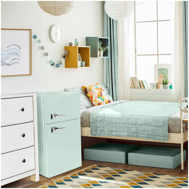 Avanti 18 in. 3 cu. ft. Mini Fridge with Top Freezer - Seafoam Green, Seafoam Green, hires
