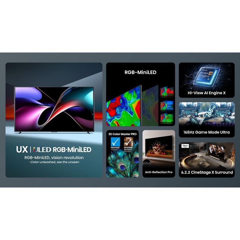 Hisense - 116" Class UXS Series ULED Mini-LED 4K UHD Smart Google TV, , hires