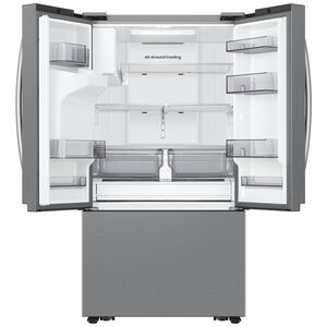 Samsung Bespoke 36 in. 30.5 cu. ft. Smart French Door Refrigerator with Ice & Water Dispenser - Fingerprint Resistant Stainless Steel, , hires