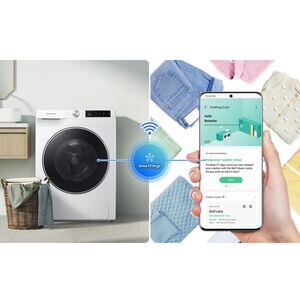 Samsung 24 in. 2.5 cu. ft. Front Loading Washer with 24 Wash Programs, 13 Wash Options, Sanitize Cycle & Self Clean - White, , hires