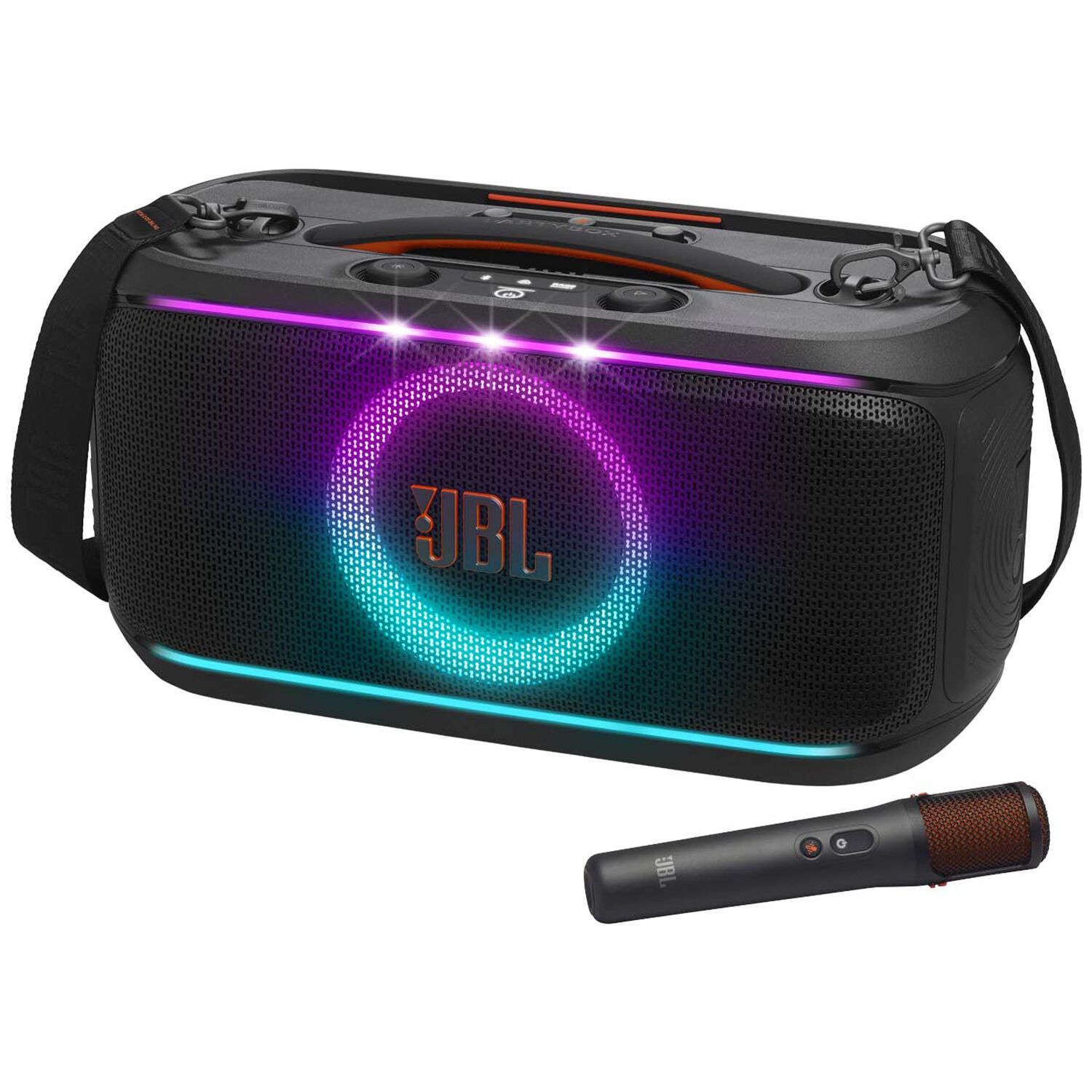 JBL Partybox On-The-Go 2 Plus Portable Party Speaker with Real