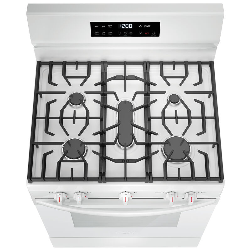 Frigidaire 30 in. 5.1 cu. ft. Gas Range with 5 Sealed Burners - White, , hires
