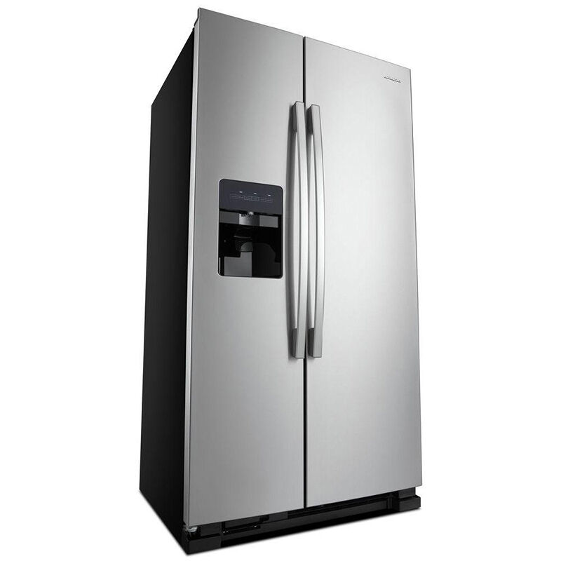 Amana 36 in. 24.6 cu. ft. Side-by-Side Refrigerator With External Ice & Water Dispenser - Stainless Steel, Stainless Steel, hires