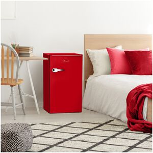 Avanti 18 in. 3.1 cu. ft. Mini Fridge with Freezer Compartment - Red, Red, hires