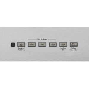 GE 30 in. Convertible Chimney Style Range Hood with 350 CFM, 4 Fan Speeds & 2 LED Lights - Stainless Steel, , hires