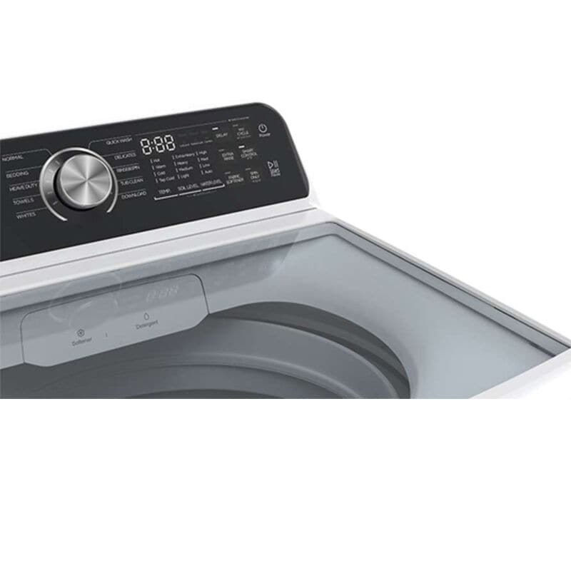 Midea 27 in. 4.4 cu. ft. Smart Top Load Washer with Power Wave 360 Agitator - White, White, hires