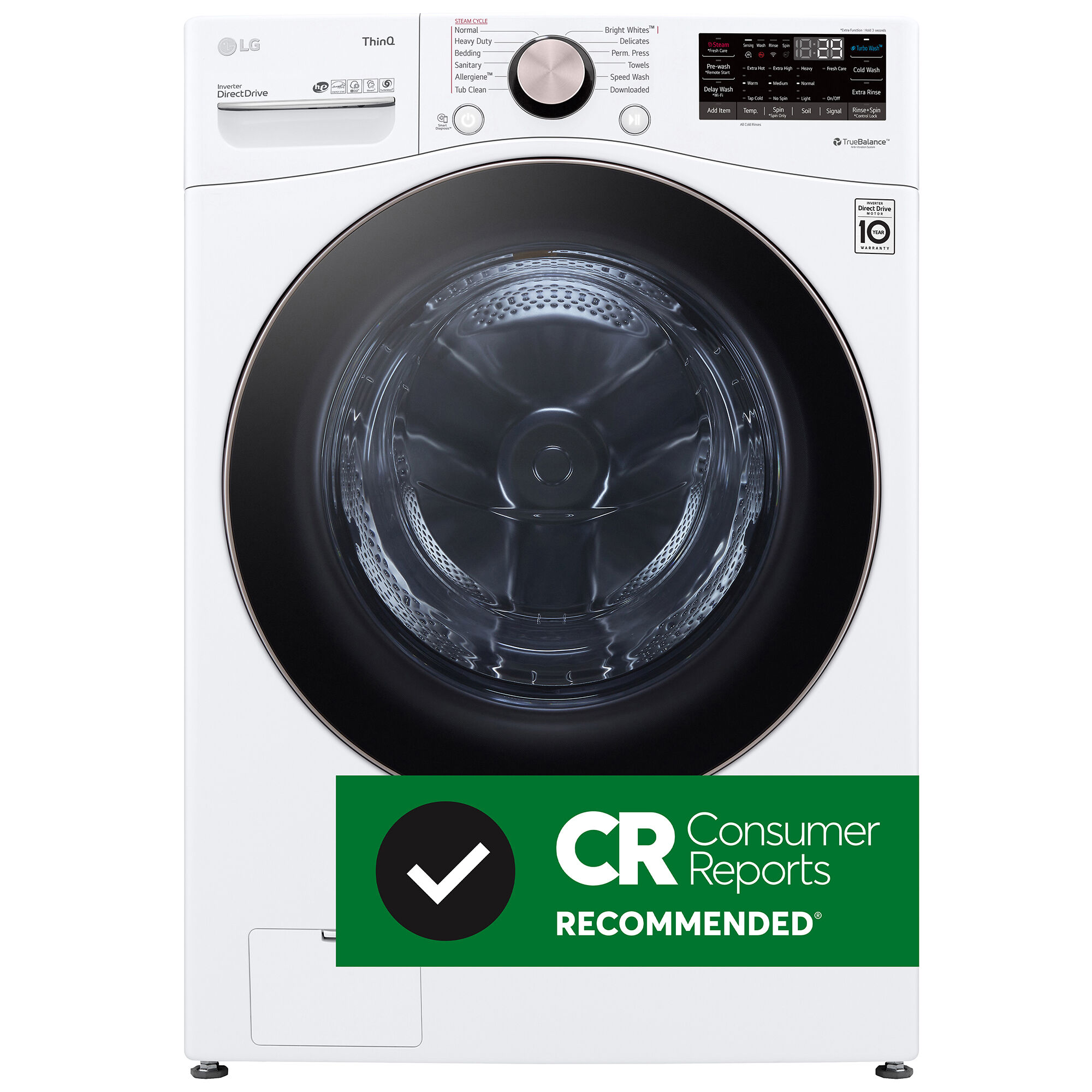 Lg closet depth shop washer and dryer