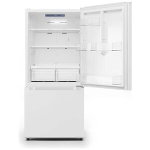 Midea 30 in. 18.7 cu. ft. Garage-Ready Bottom Freezer Refrigerator - White, , hires