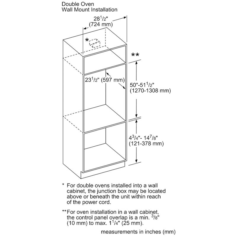 Thermador Masterpiece Series 30 in. 9 cu. ft. Smart Top Control Electric Double Wall Oven with True European Convection - Stainless Steel, , hires