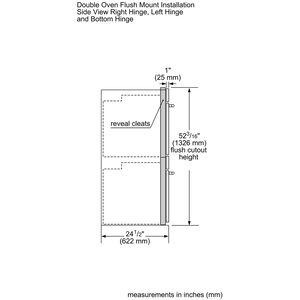 Thermador Professional Series 30 in. 9 cu. ft. Smart Top Control Electric Double Wall Oven with True European Convection - Stainless Steel, , hires