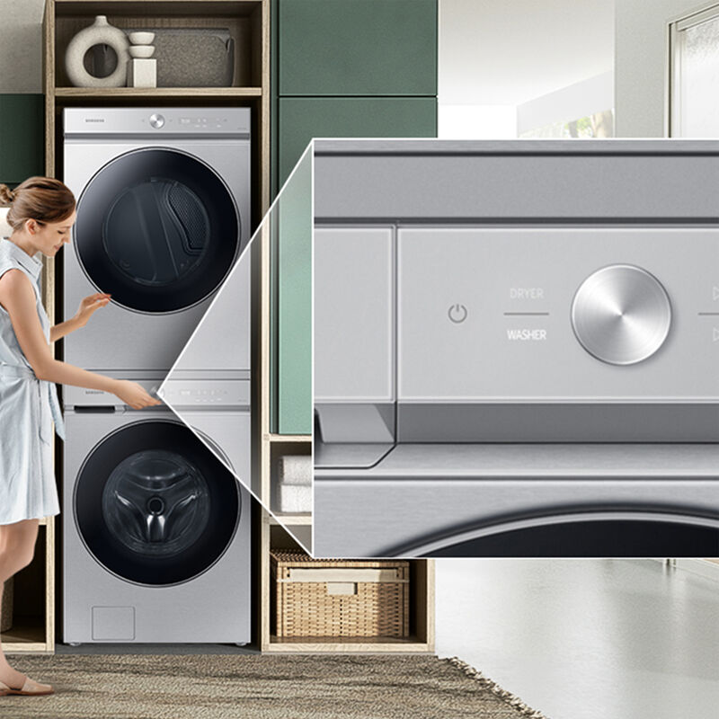 Samsung Stacking Kit for Washers Silver Steel P.C. Richard & Son