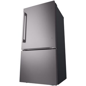 LG 33 in. 25.5 cu. ft. Smart Bottom Freezer Refrigerator with Ice Maker - Black Stainless Steel, , hires
