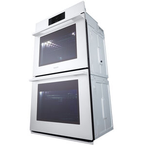 Signature Kitchen Suite Transitional 30 in. 9.4 cu. ft. Smart Top Control SteamElectric Double Wall Oven with True European Convection - Stainless Steel, , hires