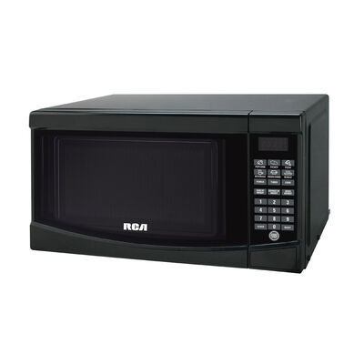 RCA 18 in. 0.7 cu.ft Countertop Microwave with 10 Power Levels & Sensor Cooking Controls - Black | RMW733B