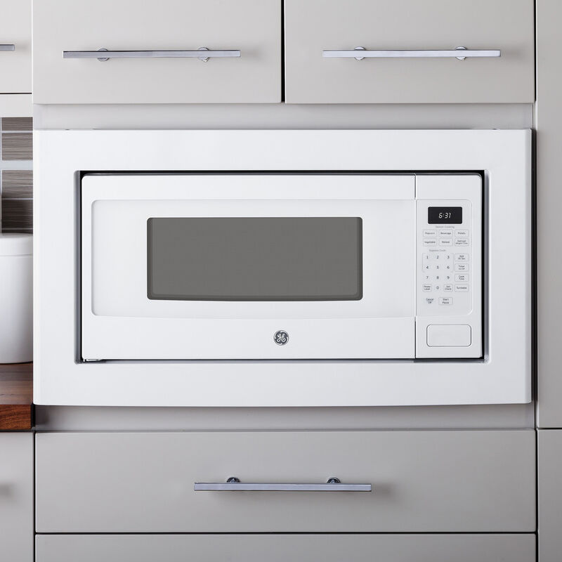 GE Profile 24 in. 1.1 cu.ft Countertop Microwave with 10 Power Levels & Sensor Cooking Controls - White, White, hires