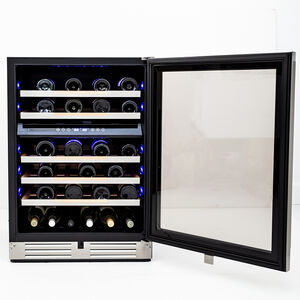 Avanti Elite Series 24 in. Undercounter Wine Cooler with Dual Zones & 46 Bottle Capacity - Stainless Steel, , hires