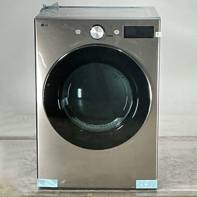 LG 27 in. 7.4 cu. ft. Smart Stackable Gas Dryer with AI Sensor Dry, TurboSteam, Sanitize & Steam Cycle - Graphite Steel (Open Box Excellent Condition), , hires