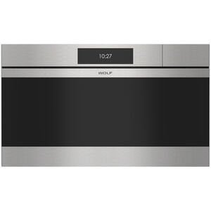 Wolf M Series 30 in. 2.4 cu. ft. Electric Wall Oven with Dual Convection & Steam Clean - Stainless Steel, , hires
