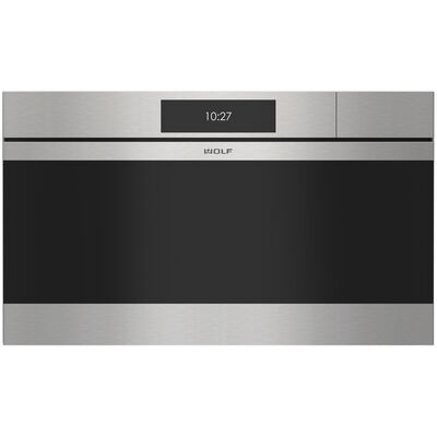 Wolf M Series 30 in. 2.4 cu. ft. Electric Wall Oven with Dual Convection & Steam Clean - Stainless Steel | CSO3050CM/S