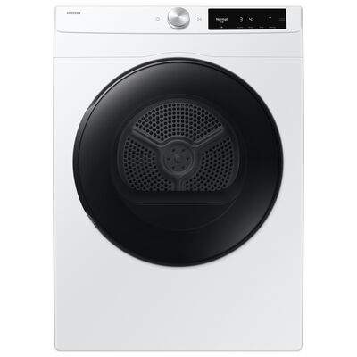 Samsung 24 in. 4.0 cu. ft. Smart Stackable Electric Dryer with Sensor Dry & Sanitize Cycle - White | DV25FG60BVBE