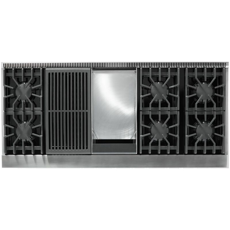 Viking 5 Series 60 in. 9.4 cu. ft. True European Convection Double Oven Dual Fuel Range with 6 Sealed Burners, Grill & Griddle - Cast Black - Natural Gas, Polished Chrome Trim Option, , hires
