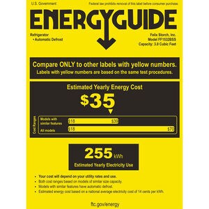 Summit 15 in. 2.9 cu. ft. Left-Hinged Undercounter Refrigerator - Stainless Steel, , hires