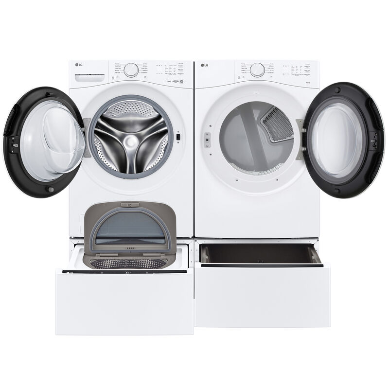 LG 27 in. 7.4 cu. ft. Smart Stackable Gas Dryer with Sensor Dry & AI Dry - White, , hires