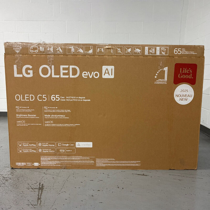 LG - 65" Class C5 Series OLED evo 4K UHD Smart webOS TV (Open Box Excellent Condition), , hires