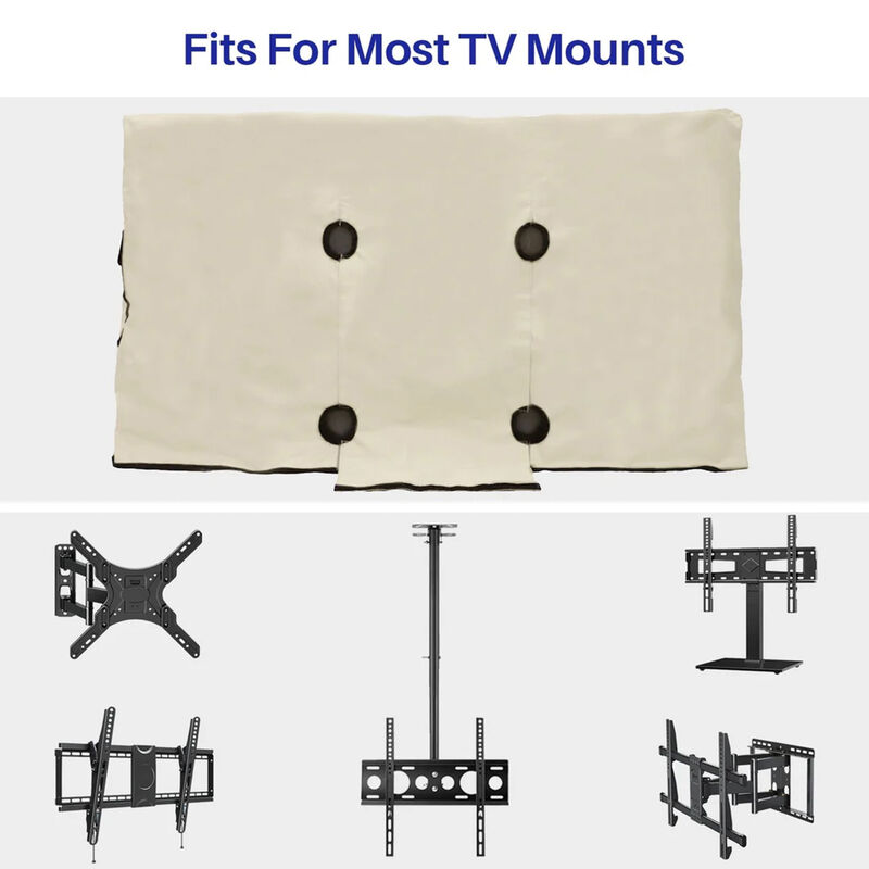 Sylvox Waterproof Outdoor TV Cover for 60-65" - Beige, , hires