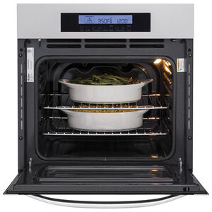 Haier 24" 2.0 Cu. Ft. Electric Wall Oven with True European Convection & Self Clean - Stainless Steel, , hires