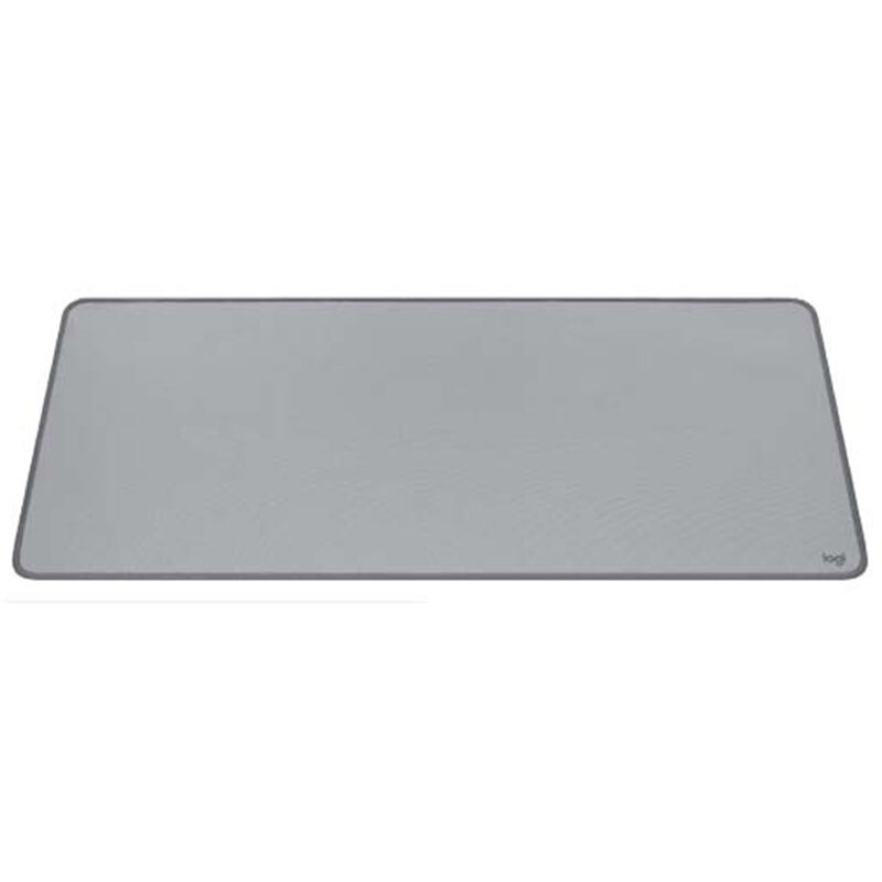Logitech Desk Mat Studio Series Extended Mouse Pad with Spill-resistant Durable Design (Large) - Mid Gray, , hires