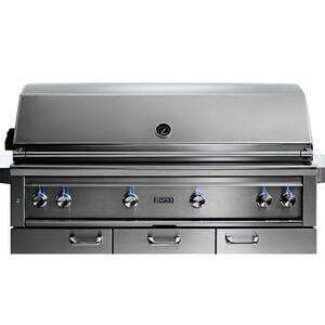 Lynx Professional 54 in. 4-Burner Natural Gas Grill with Rotisserie & Smoker Box - Stainless Steel, , hires