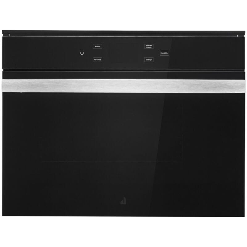 JennAir Noir 24 in. 1.3 cu. ft. Smart Steam Electric Single Wall Oven with True European Convection - Floating Glass Black, , hires