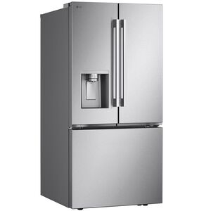 LG 33 in. 20.2 cu. ft. Smart Counter Depth French Door Refrigerator with Ice & Water Dispenser - PrintProof Stainless Steel, , hires