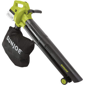 Sunjoe 48-Volt 155 MPH 388 CFM Electric Cordless Blower/Vacuum/Mulcher Kit with 2 x 2.0 Ah Batteries + Charger, , hires
