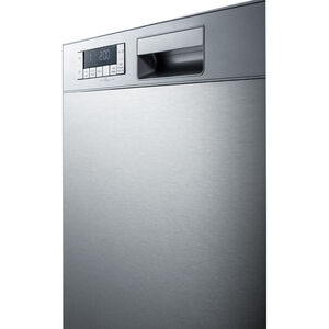 Summit 24 in. Front Control Dishwasher with 49 dBa Sound Level & Pocket - Stainless Steel, , hires