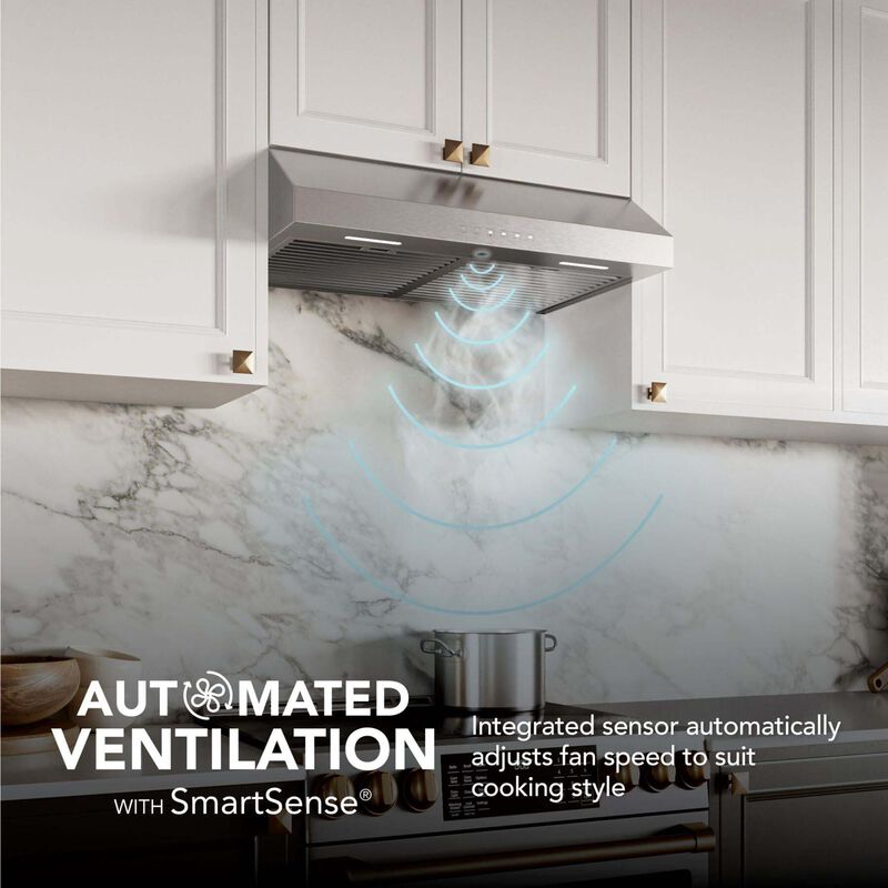 Broan Glacier GLA3 Series 36 in. Convertible Standard Style Range Hood with 490 CFM, 3 Fan Speeds & 2 LED Lights - Stainless Steel, , hires