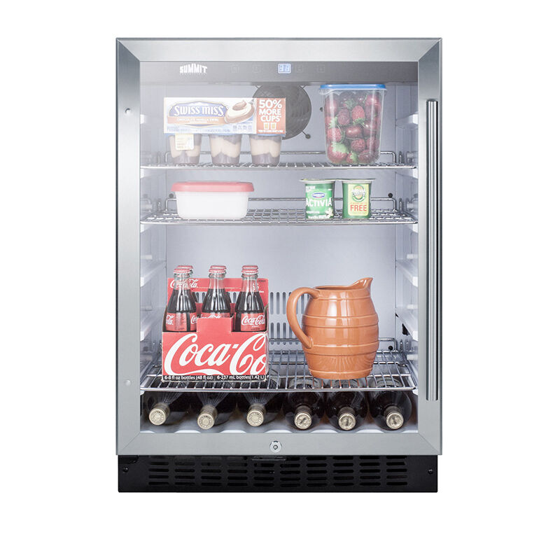 Summit Commercial 24 in. 4.9 cu. ft. Undercounter Refrigerator Left Hinged - Stainless Steel, , hires