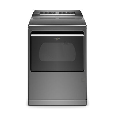 Whirlpool 27 in. 7.4 cu. ft. Smart Gas Dryer with Sensor Dry, Sanitize & Steam Cycle - Chrome Shadow | WGD7120HC