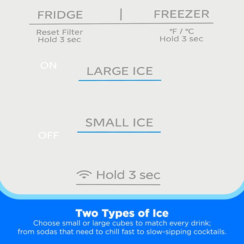 Midea 36 in. 26.5 cu. ft. Smart Counter Depth French Door Refrigerator with Internal Water Autofill Pitcher - Stainless Steel, , hires