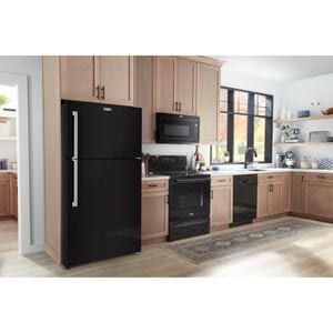 Maytag 30 in. 19.3 cu. ft. Garage-Ready Top Freezer Refrigerator - Black, , hires