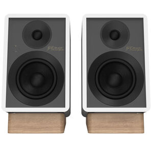 Onkyo 2-Way Powered Bookshelf Speakers (Pair) - White, White, hires