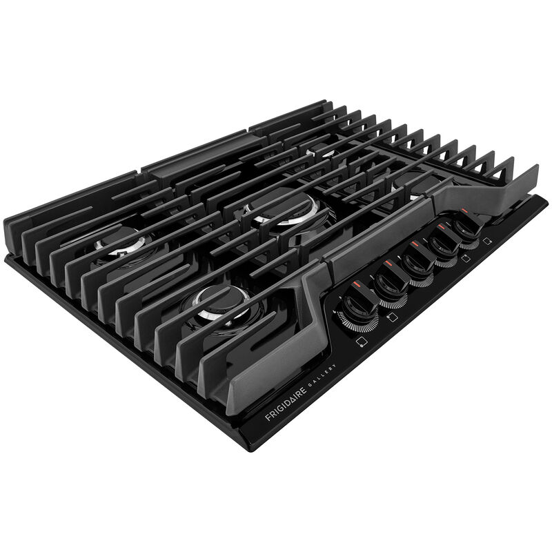 Frigidaire Gallery 30 in. 5-Burner Natural Gas Cooktop with Simmer Burner & Power Burner - Black, Black, hires