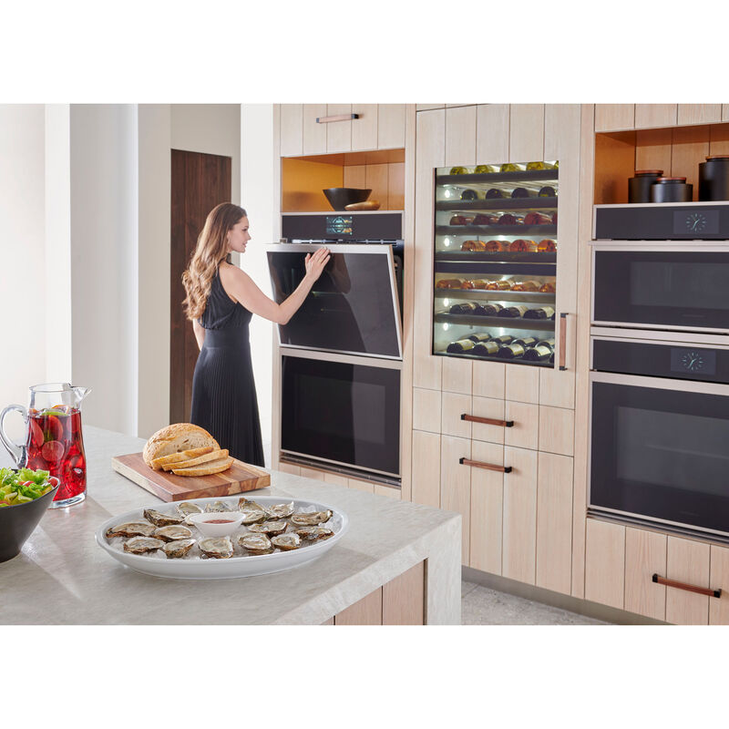 Monogram Minimalist Series 26" 1.7 Cu.Ft. Electric Smart Wall Oven with True European Convection & Steam Clean - Stainless Steel, , hires
